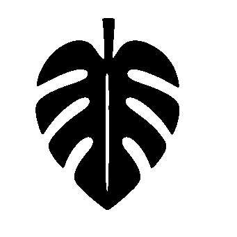Monstera Leaf Pictogram Logo