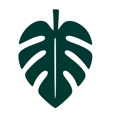 Monstera Leaf Pictogram Logo #003932