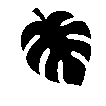 Monstera Leaf Pictogram Logo