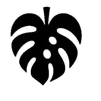 Monstera Leaf Pictogram Logo