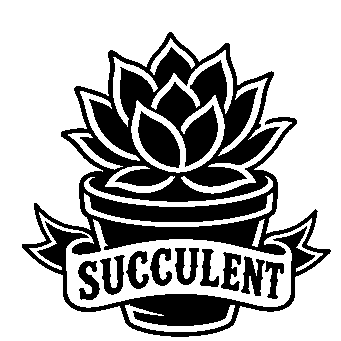 Tattoo Flash Succulent Logo