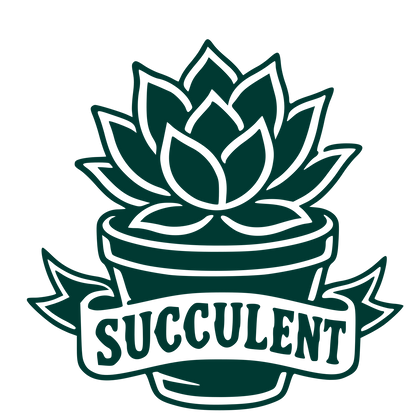 Tattoo Flash Succulent Logo #003932