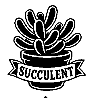 Tattoo Flash Succulent Logo
