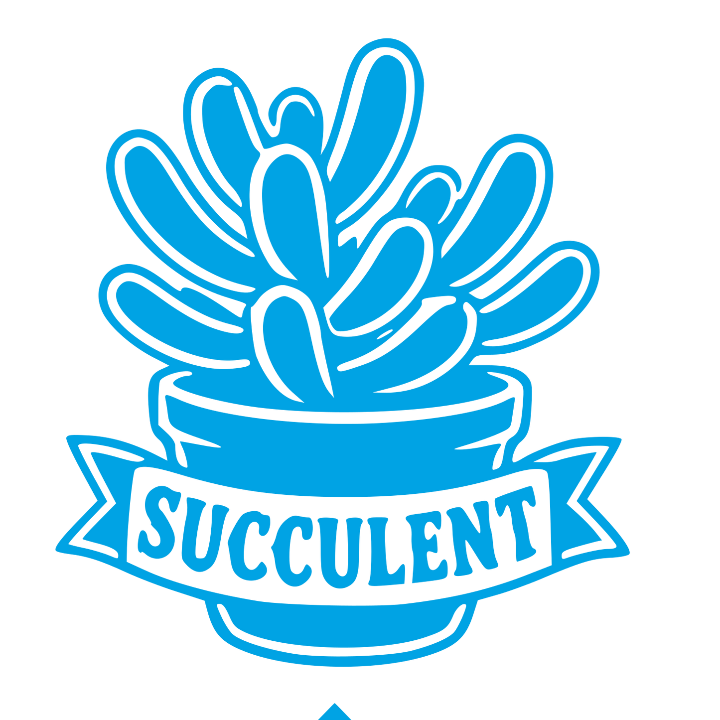 Tattoo Flash Succulent Logo #00a3e4