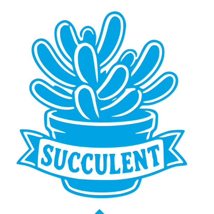 Tattoo Flash Succulent Logo #00a3e4