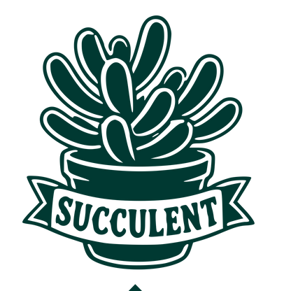Tattoo Flash Succulent Logo #003932