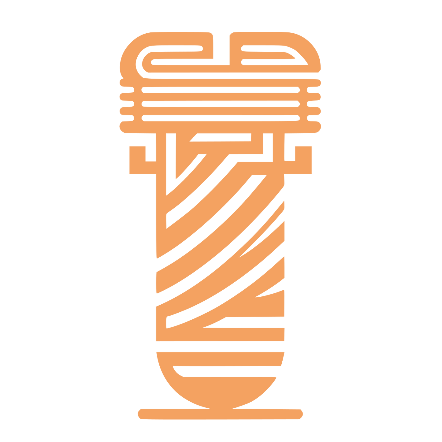 Barber Tool Logo #F4A261