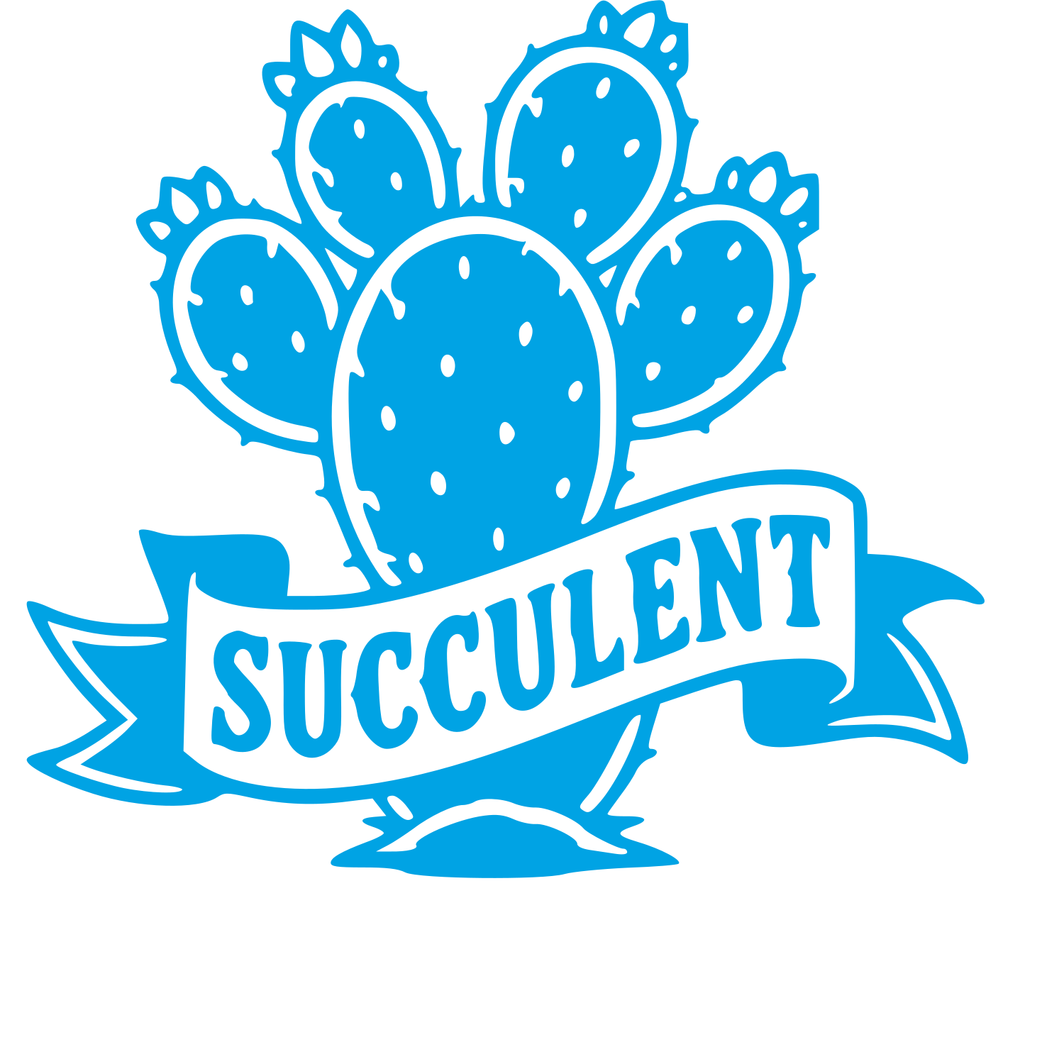 Tattoo Flash Cactus Logo #00a3e4