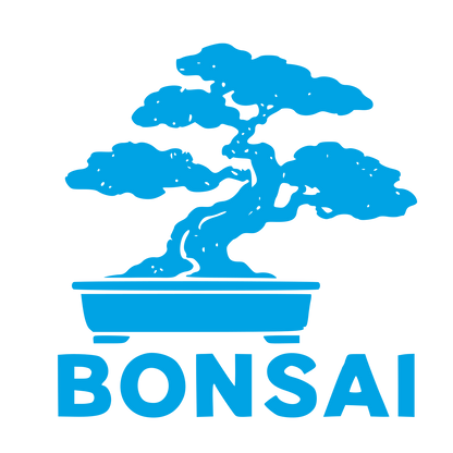 Bonsai Tree Wordmark Logo #00a3e4