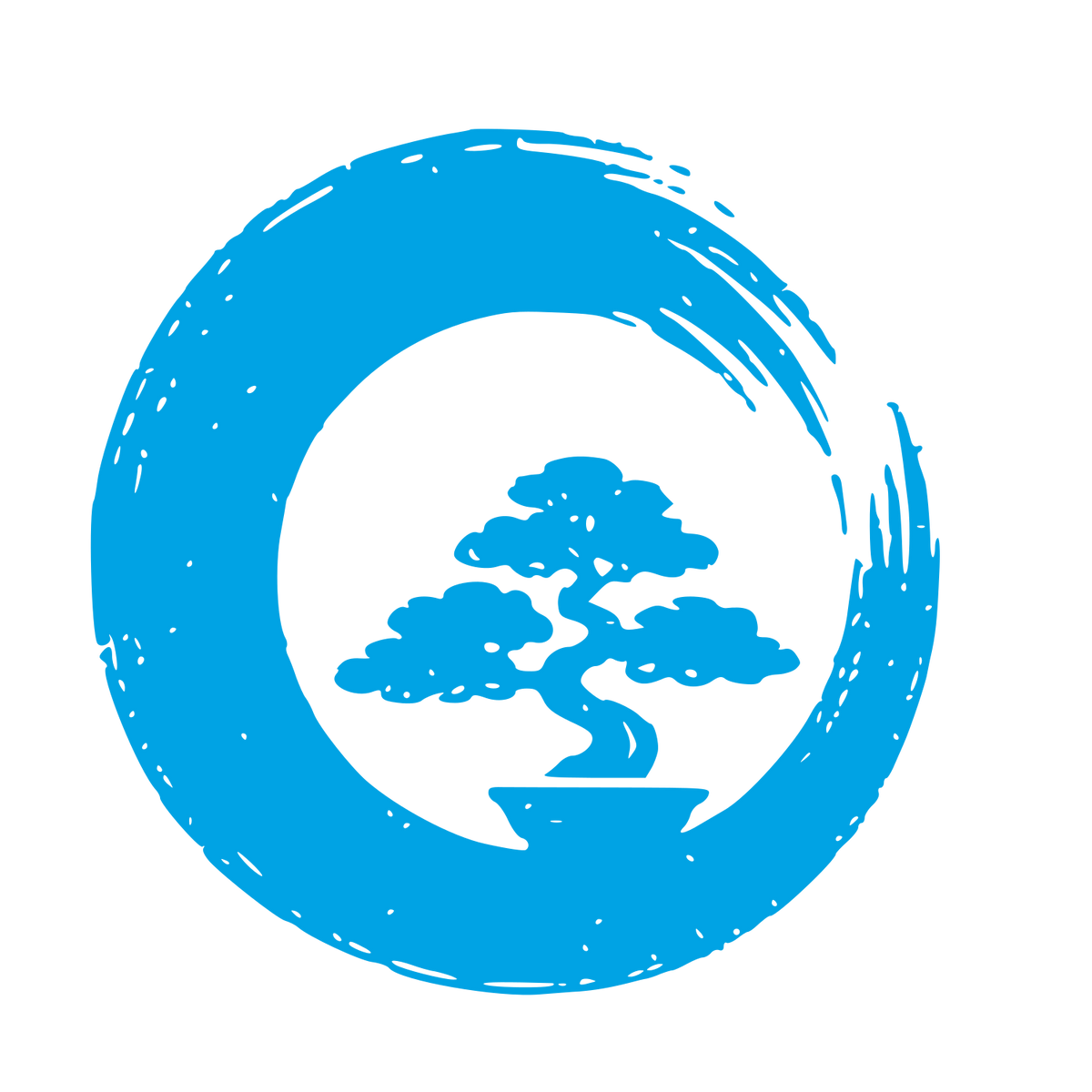 Bonsai Enso Circle Logo #00a3e4