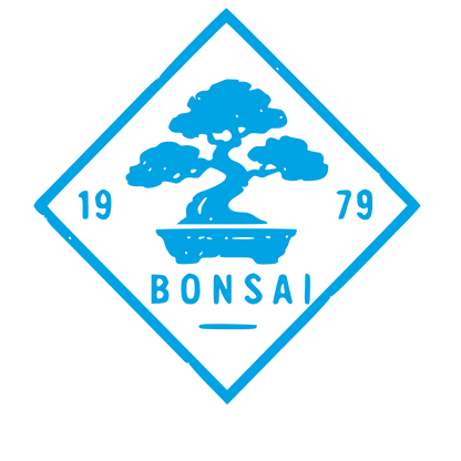 Bonsai Tree Diamond Badge Logo #00a3e4