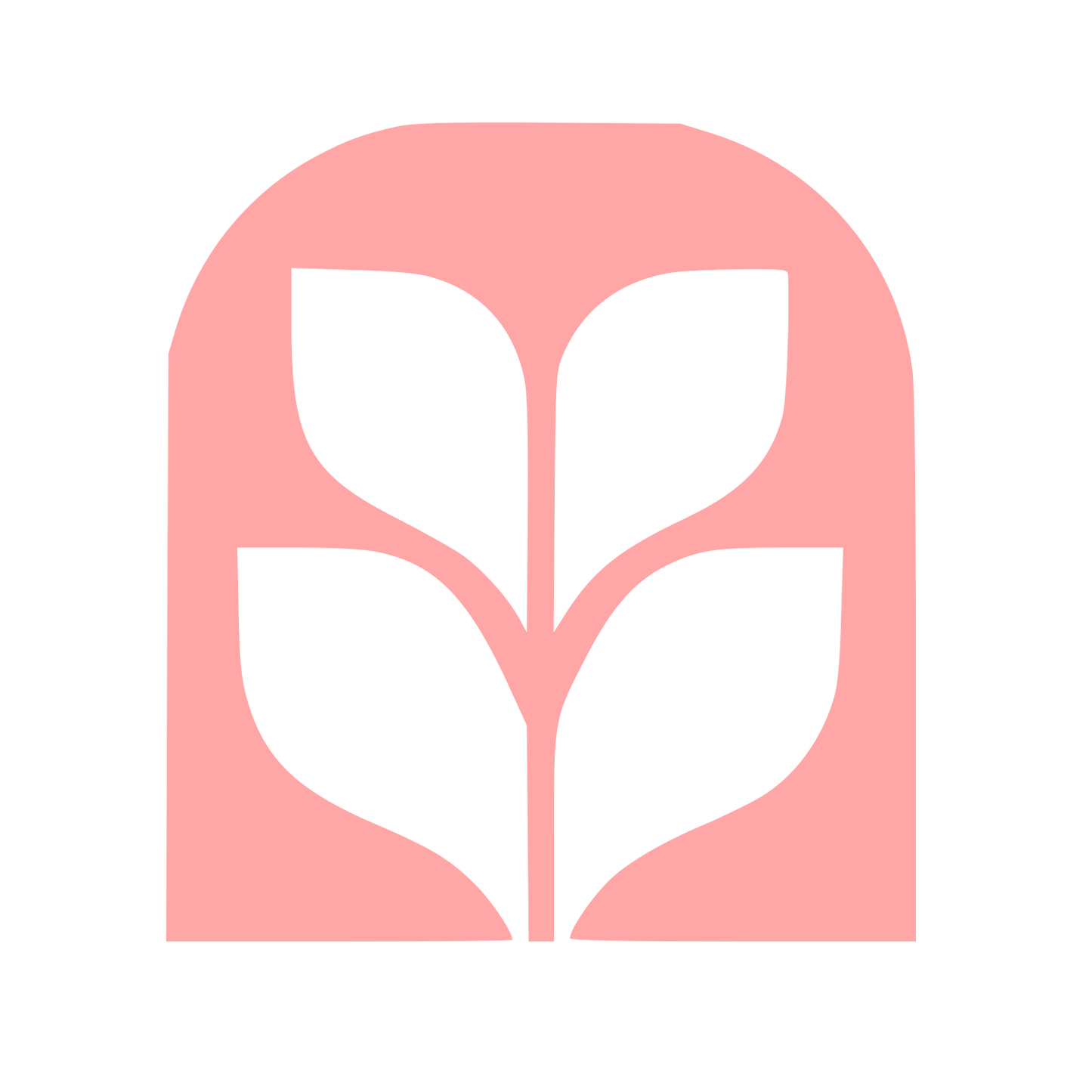 Fiddle Leaf Fig Arch Logo #ffa6a6