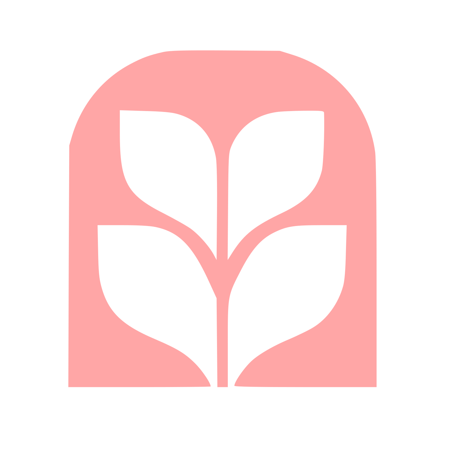 Fiddle Leaf Fig Arch Logo #ffa6a6