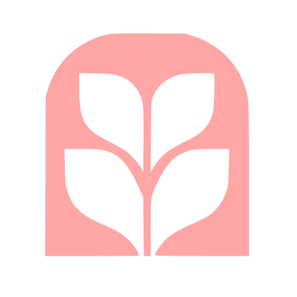 Fiddle Leaf Fig Arch Logo #ffa6a6