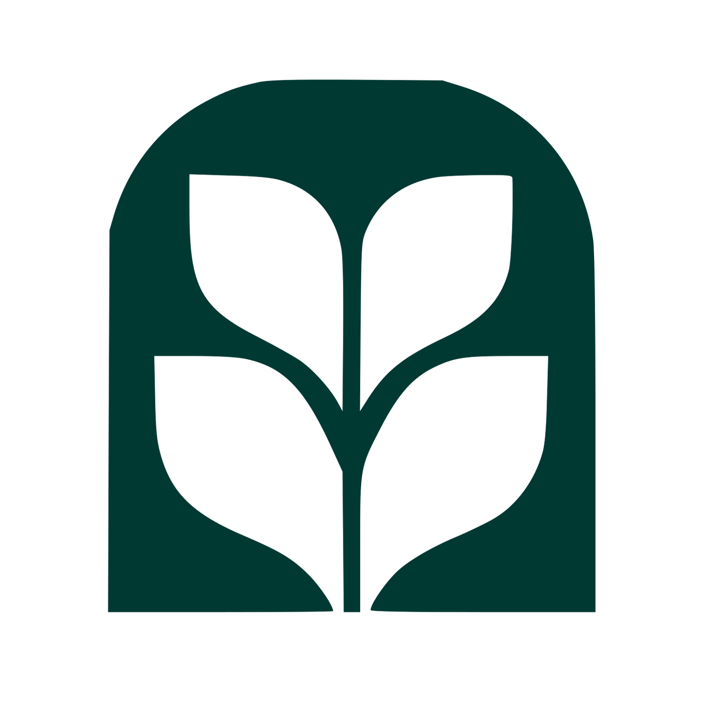 Fiddle Leaf Fig Arch Logo #003932