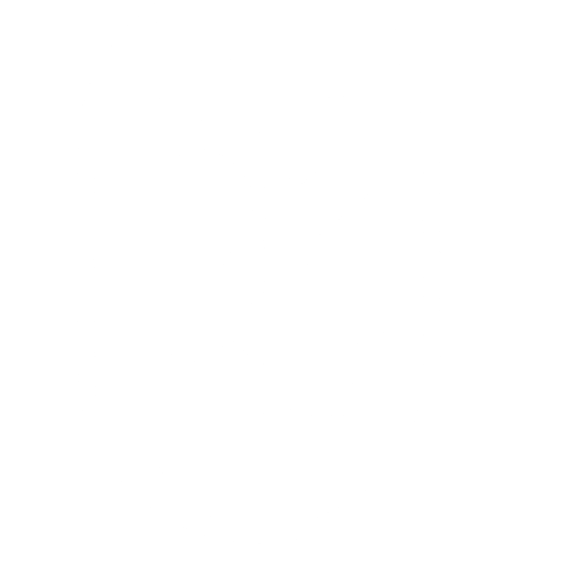 Fiddle Leaf Fig Plant Logo #ffffff