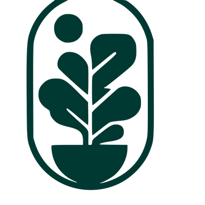 Fiddle Leaf Fig Plant Logo #003932