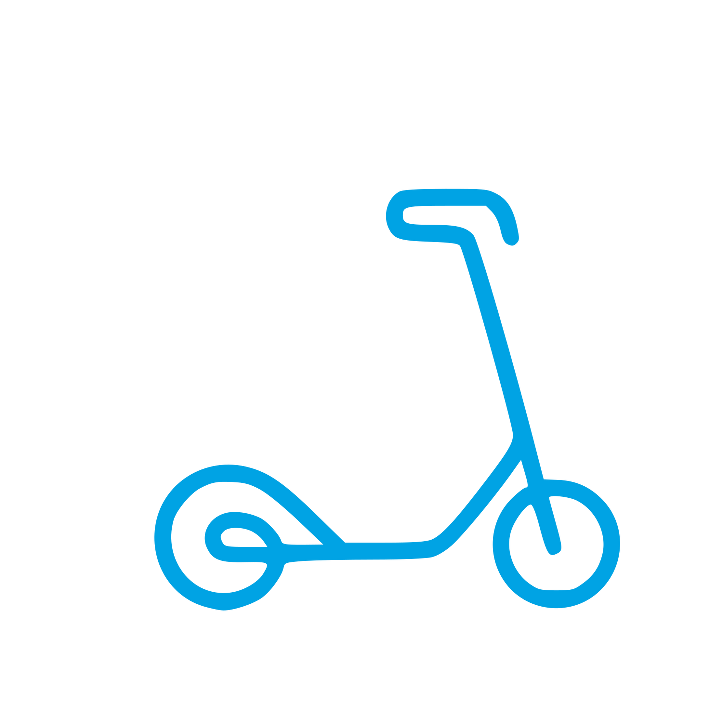 Monoline Kick Scooter Logo #00a3e4