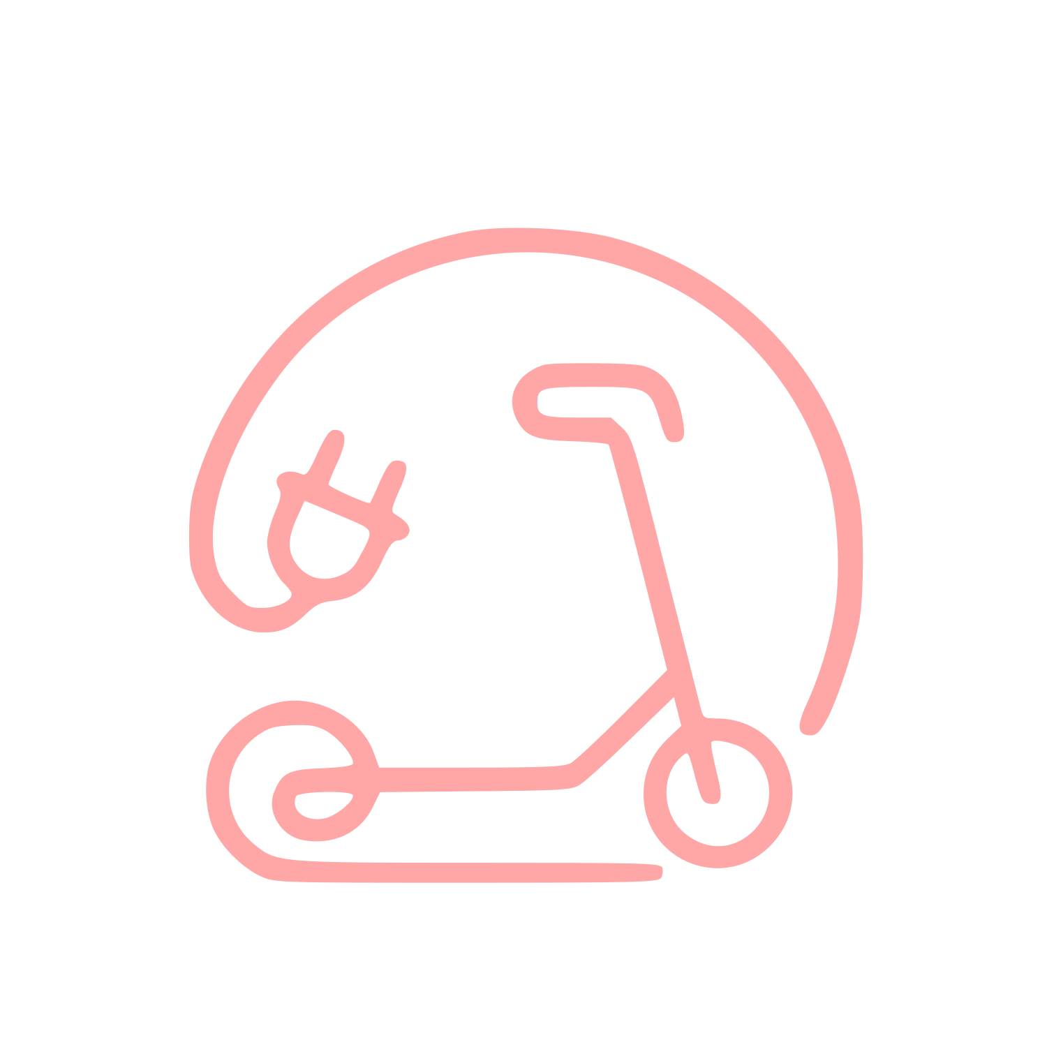 Monoline Electric Scooter Logo #ffa6a6