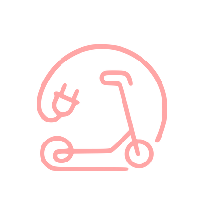 Monoline Electric Scooter Logo #ffa6a6