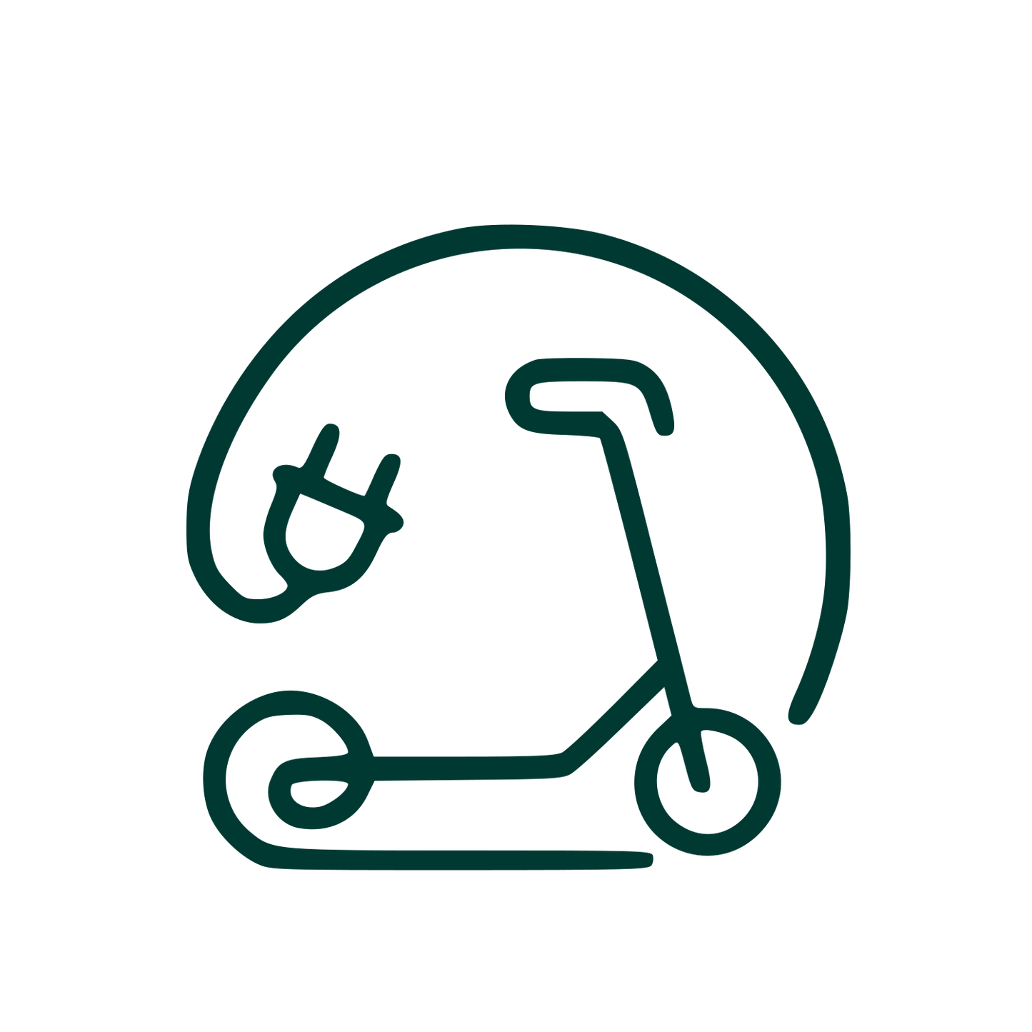 Monoline Electric Scooter Logo #003932