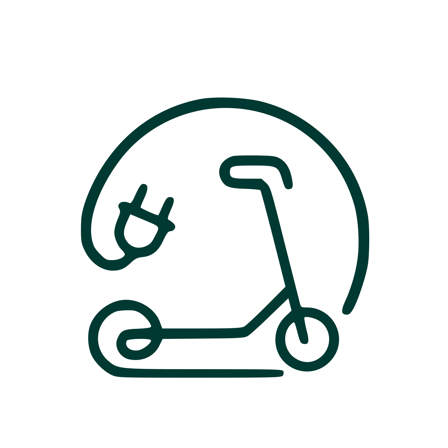 Monoline Electric Scooter Logo #003932