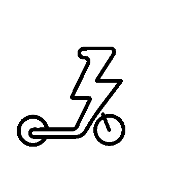 Electric Scooter Lightning Logo