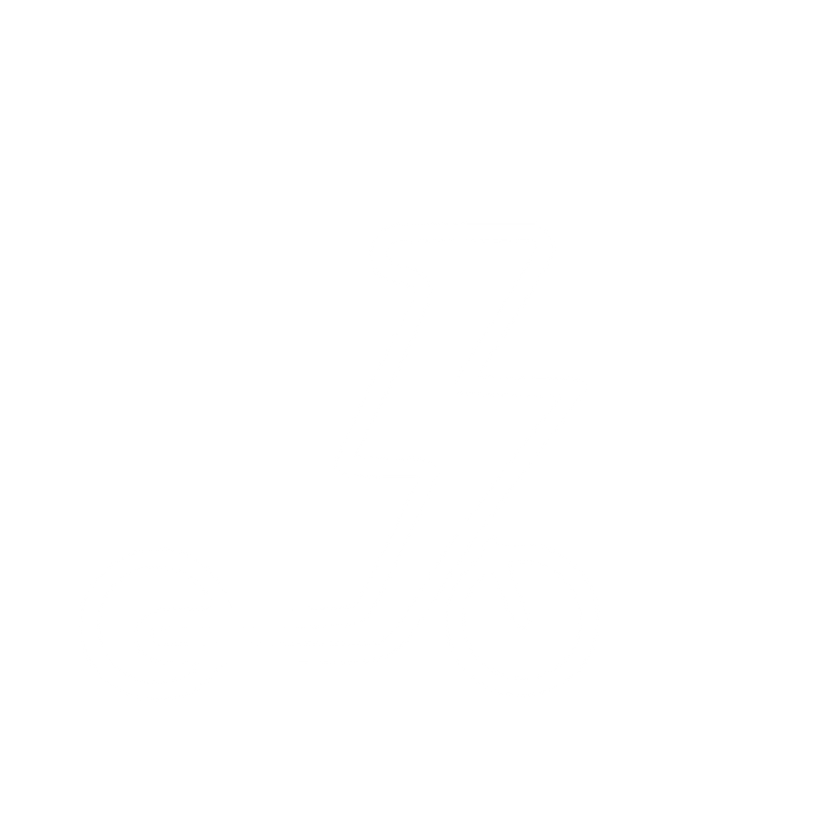 Electric Scooter Lightning Logo #ffffff
