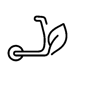 Eco Scooter Leaf Logo
