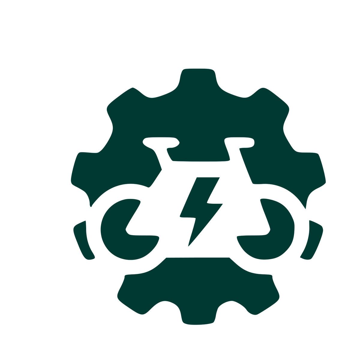 E-Bike Gear Logo #003932