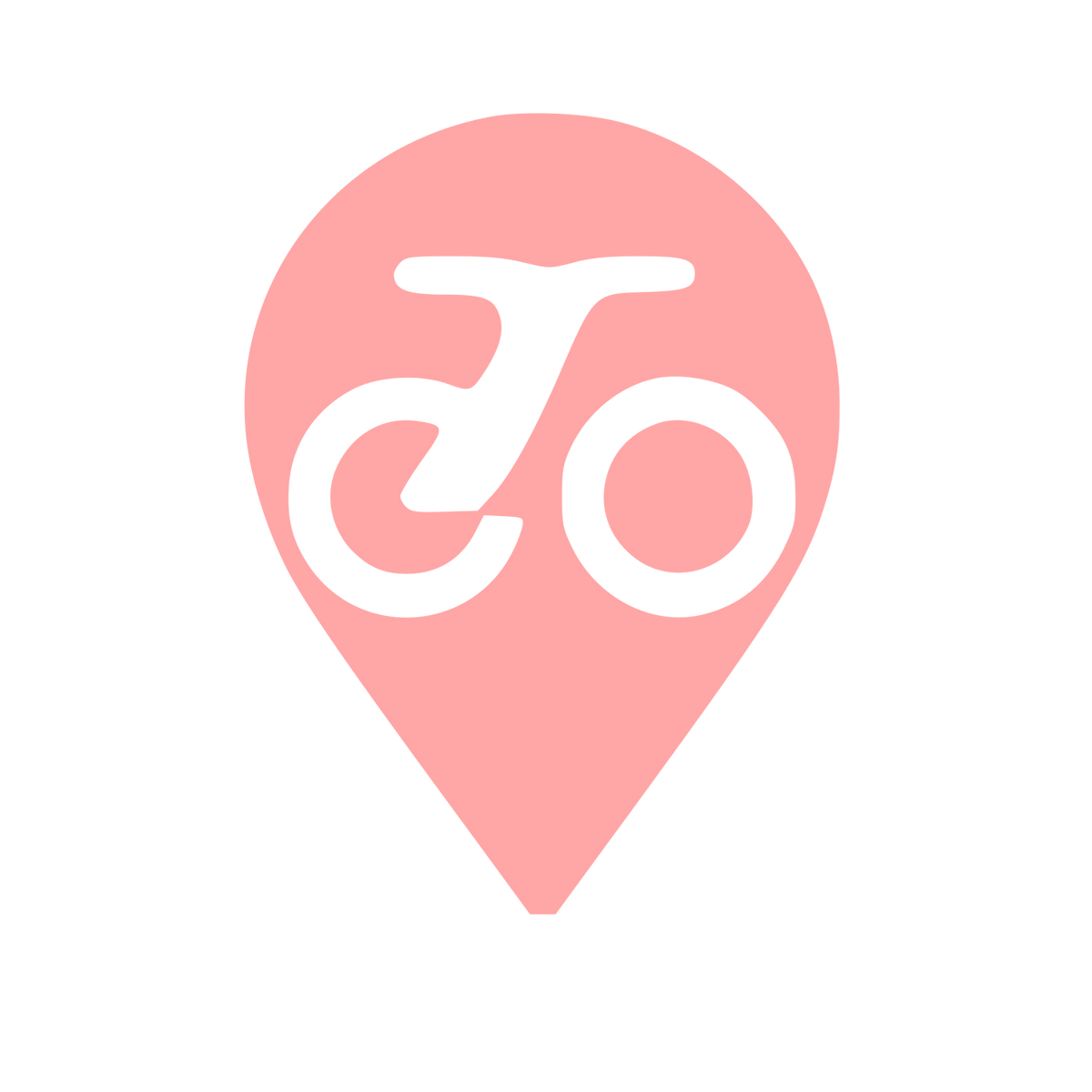 E-Bike Map Pin Logo #ffa6a6