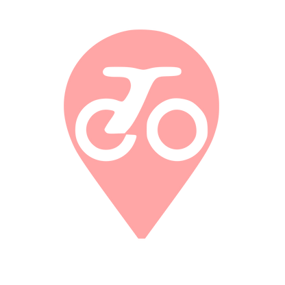 E-Bike Map Pin Logo #ffa6a6