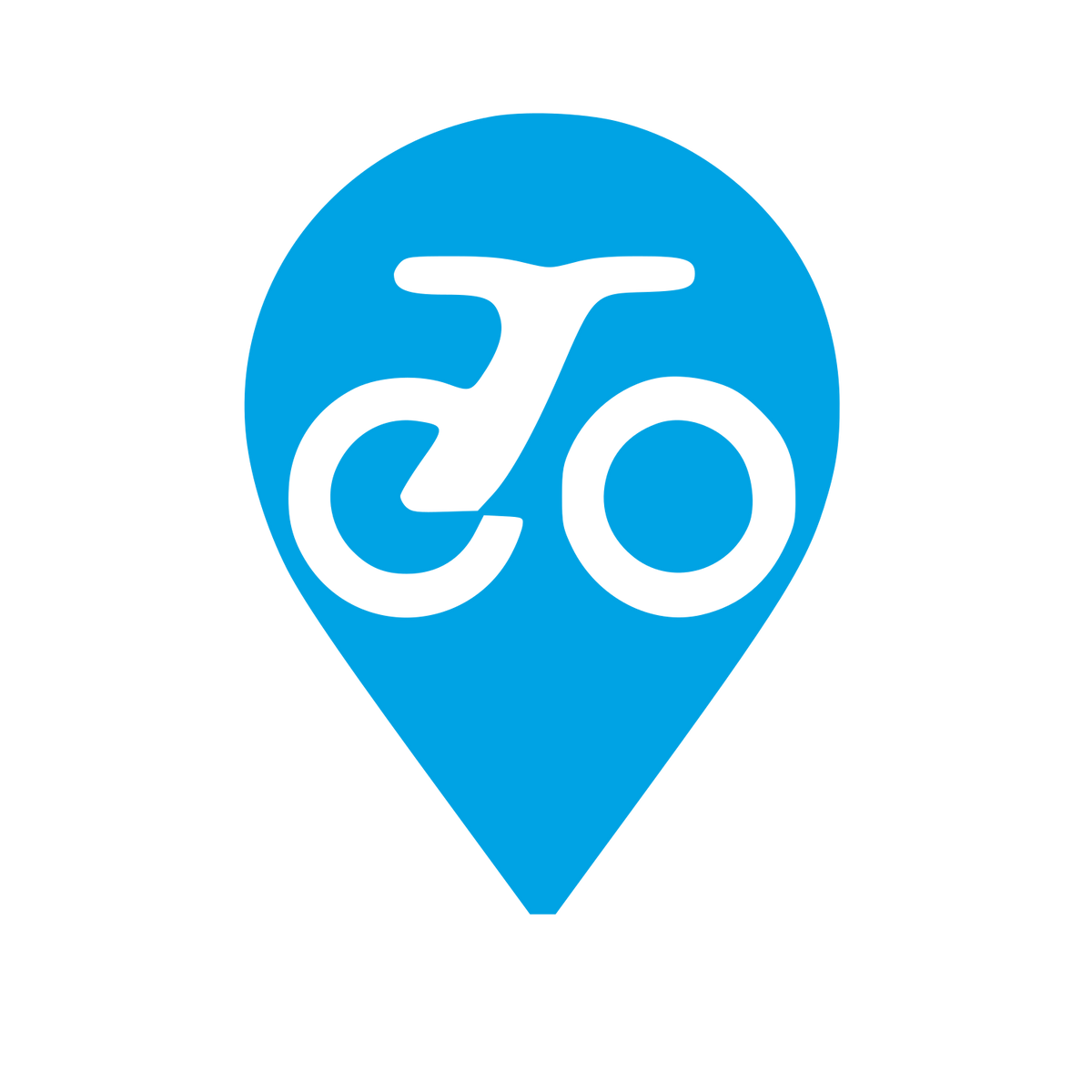 E-Bike Map Pin Logo #00a3e4
