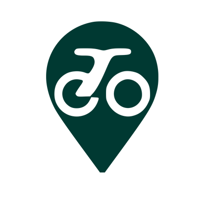 E-Bike Map Pin Logo #003932