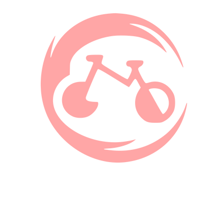 E-Bike Circle Swirl Logo #ffa6a6