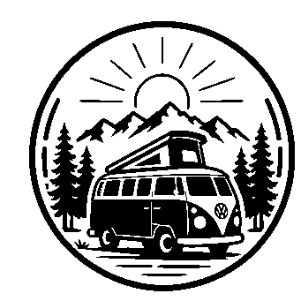 Camper Van Badge Logo