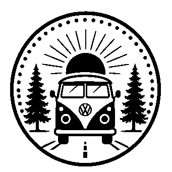 Camper Van Badge Logo