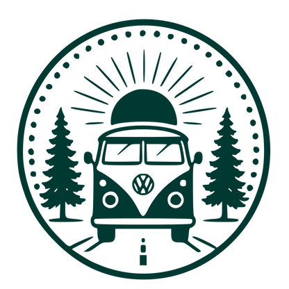 Camper Van Badge Logo #003932