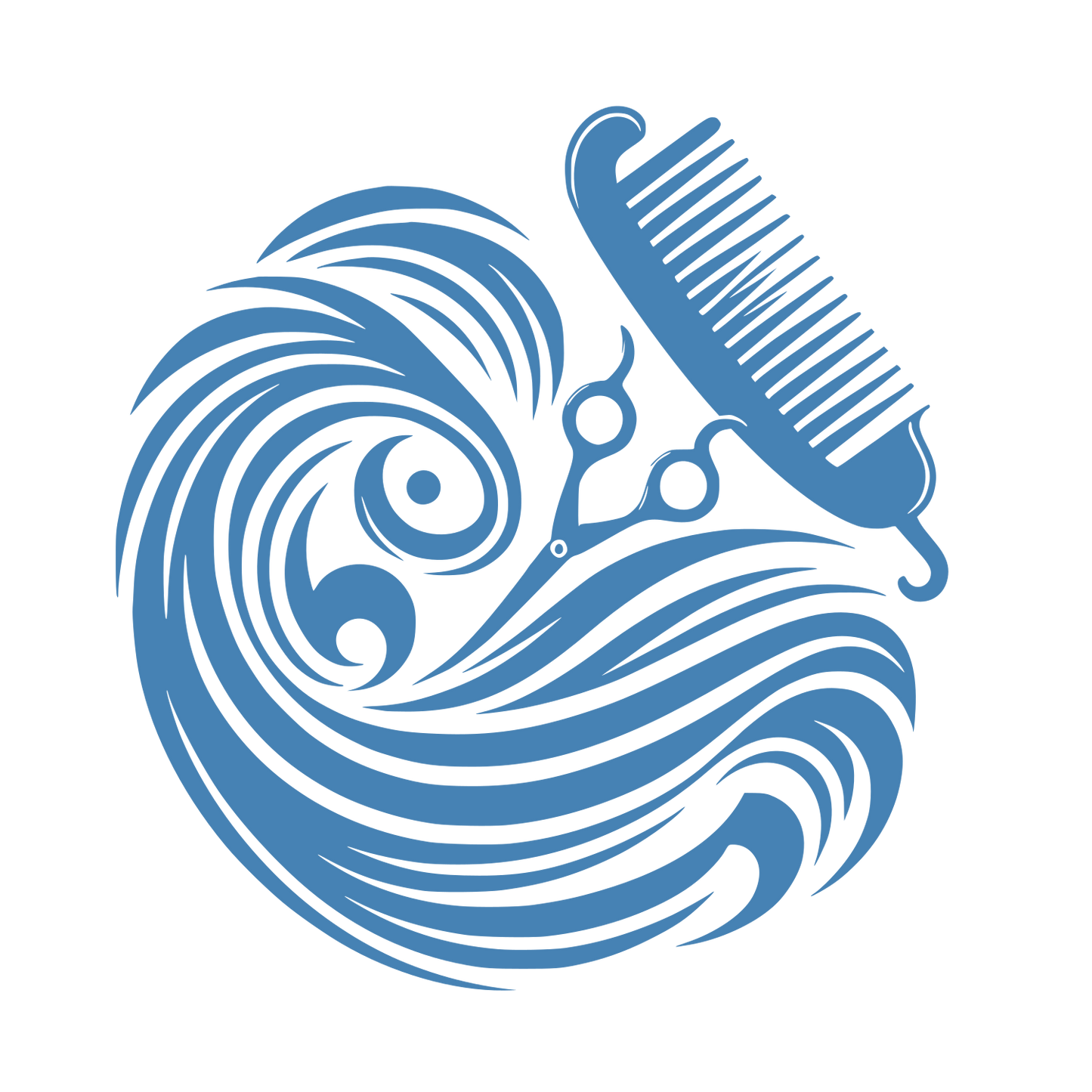 Hair Logo #4682B4