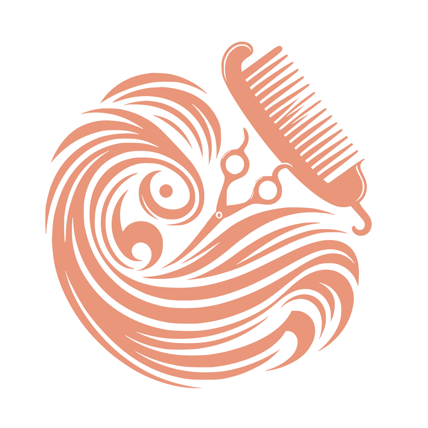 Hair Logo #E9967A