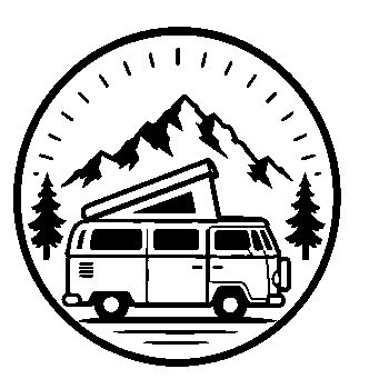Camper Van Badge Logo
