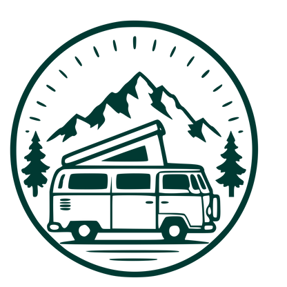 Camper Van Badge Logo #003932