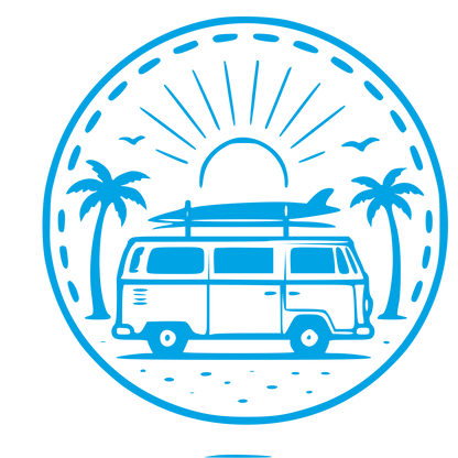 Surf Van Badge Logo #00a3e4