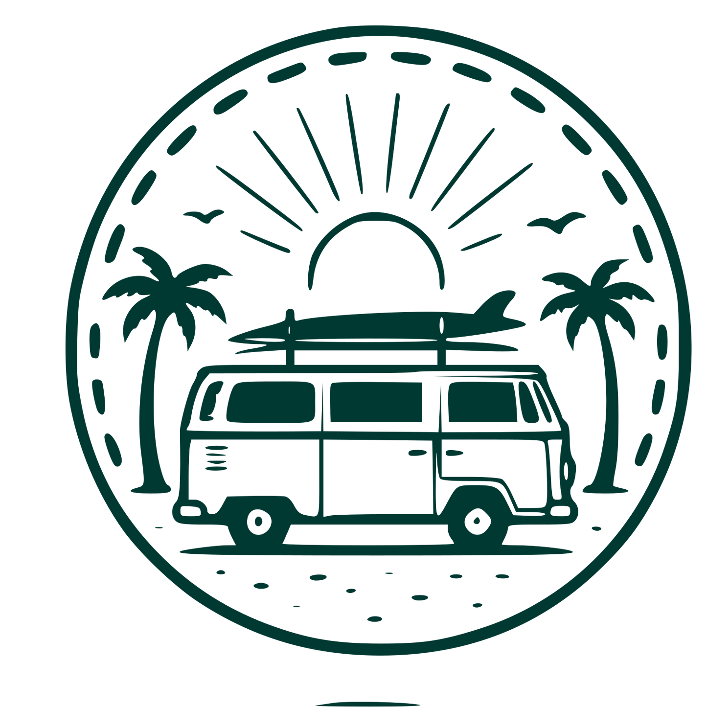 Surf Van Badge Logo #003932