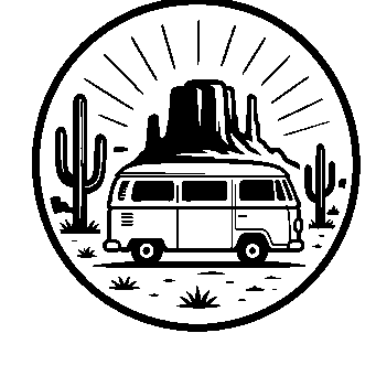 Desert Van Badge Logo