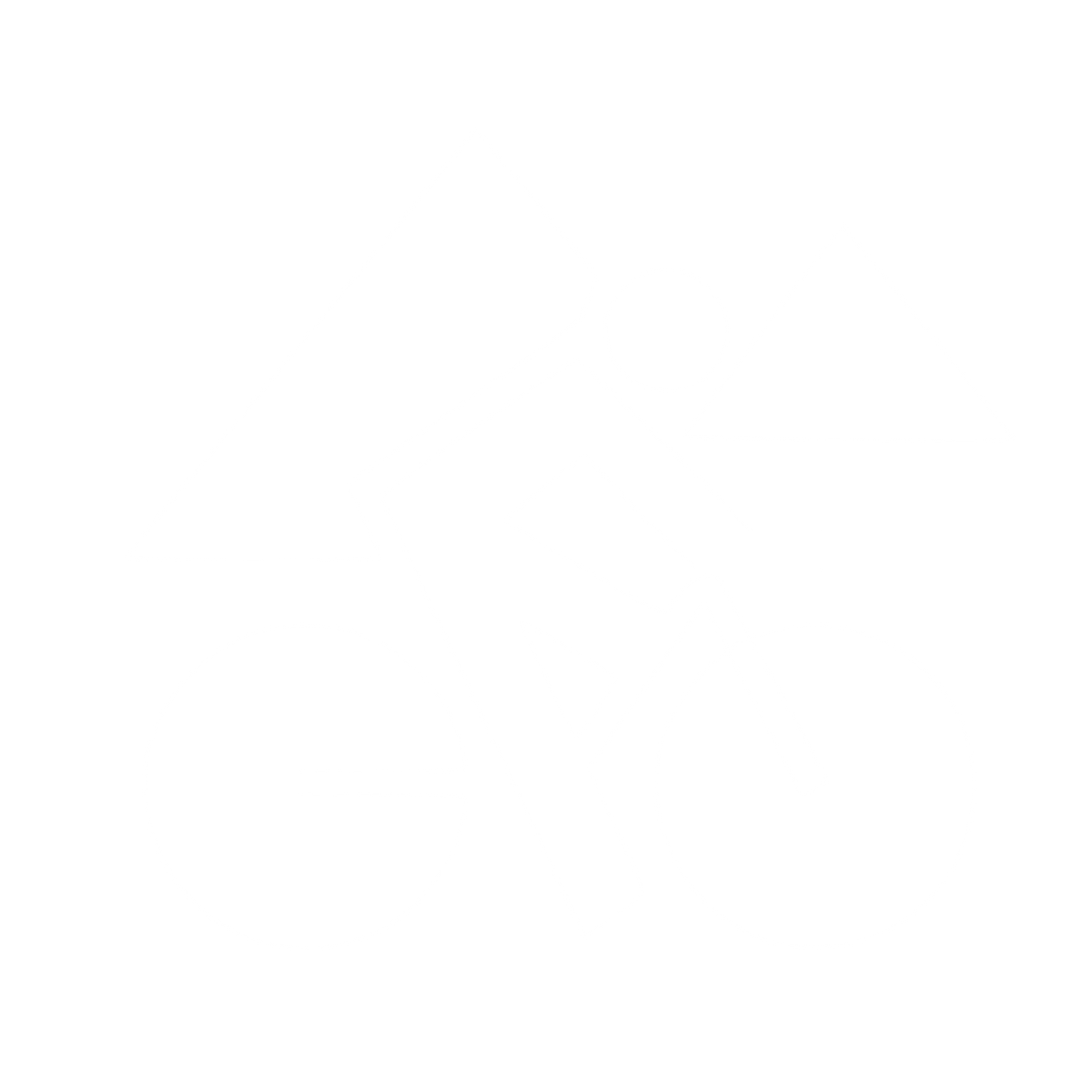 Mountain Biker Bauhaus Logo #ffffff