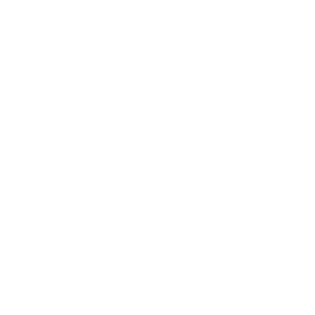 Cyclist Mountain Trail Logo #ffffff
