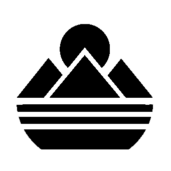 Bauhaus Mountain Sun Logo