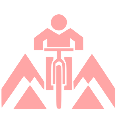 Mountain Bike Rider Logo #ffa6a6