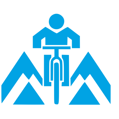 Mountain Bike Rider Logo #00a3e4